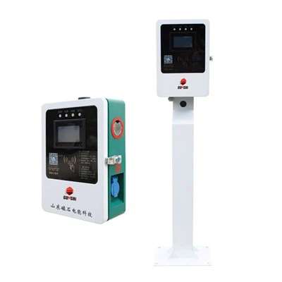 Jednofazowa stacja ładowania prądu przemiennego montowana na ścianie poza pojazdem